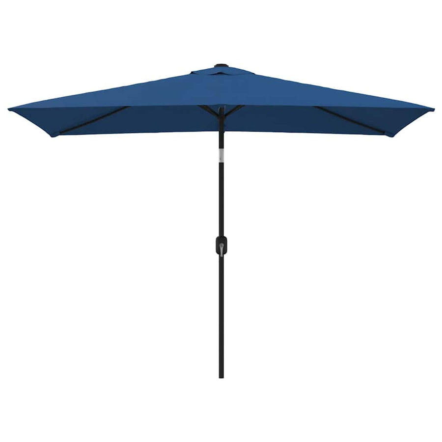 Parasol Met Metalen Paal 300X200 Cm Azuurblauw