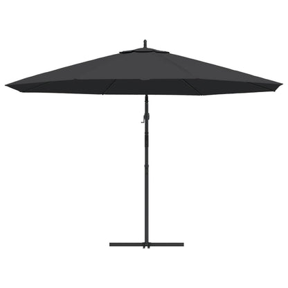 Zweefparasol Met Aluminium Paal 350 Cm Zwart