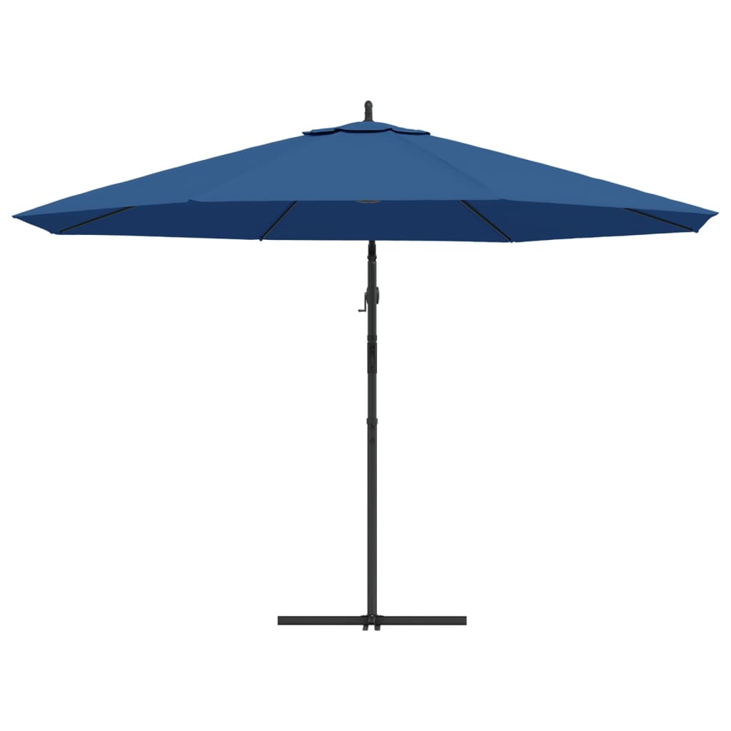Zweefparasol Met Aluminium Paal 350 Cm Blauw