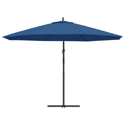 Zweefparasol Met Aluminium Paal 350 Cm Blauw