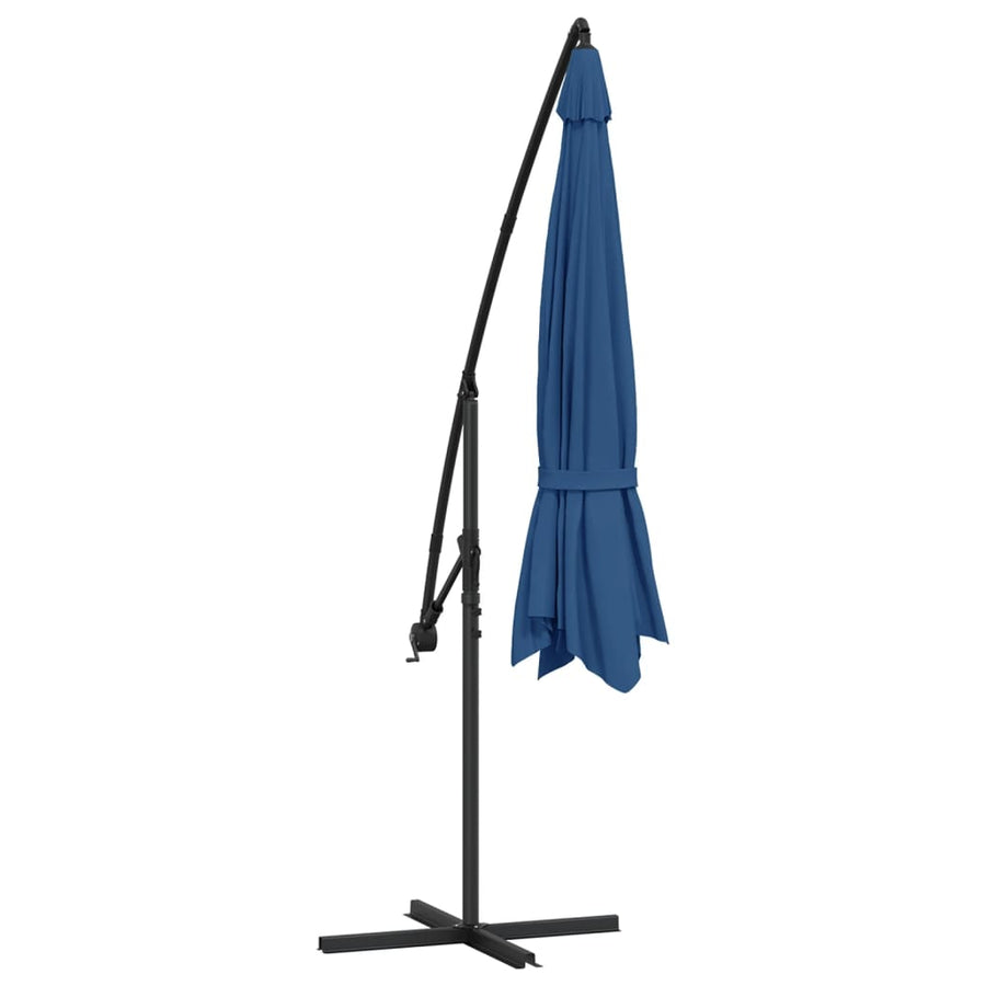 Zweefparasol Met Aluminium Paal 350 Cm Blauw