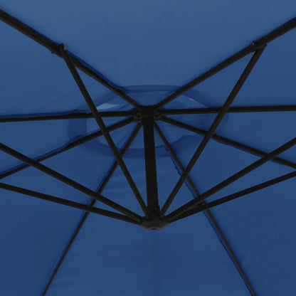Zweefparasol Met Aluminium Paal 350 Cm Blauw