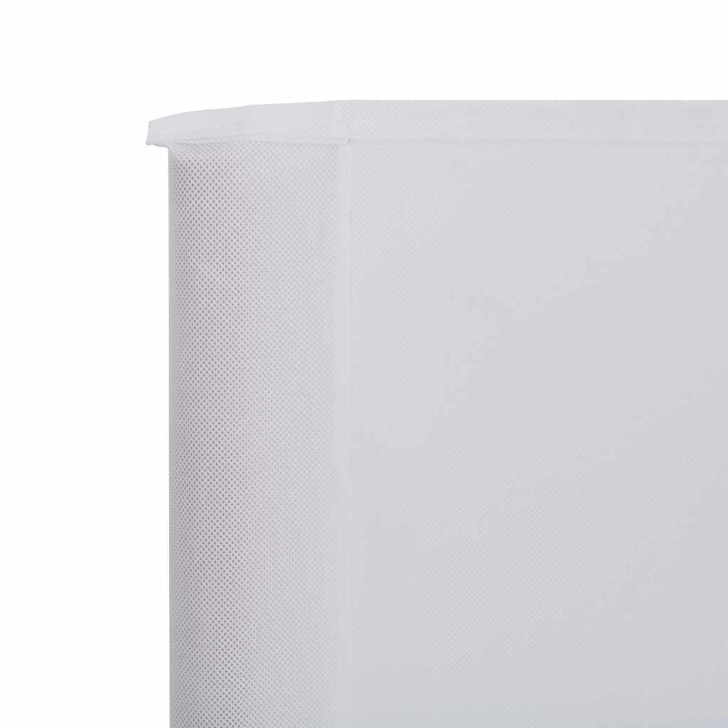 Windscherm 3-Panelen Stof 400 x 80 cm Zandwit