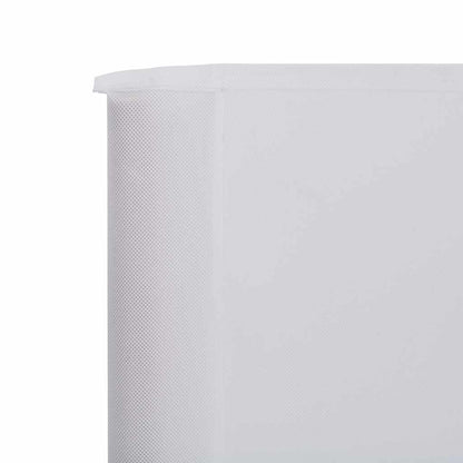 Windscherm 3-Panelen Stof 400 x 80 cm Zandwit