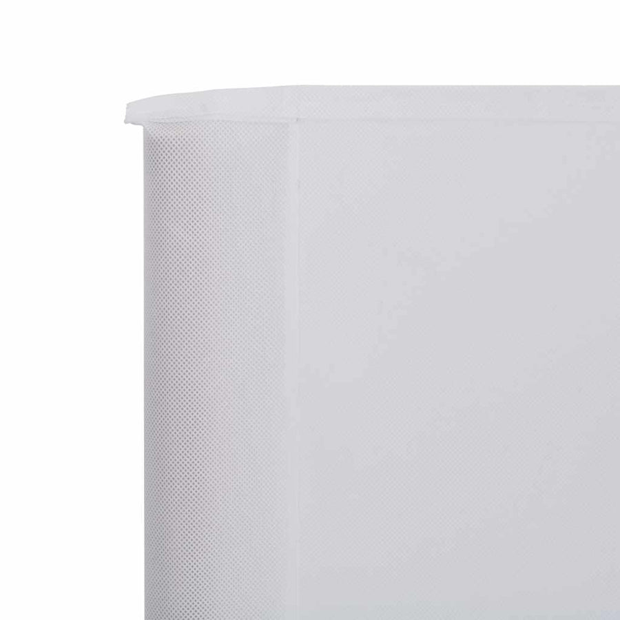 Windscherm 3-Panelen Stof 400 x 80 cm Zandwit