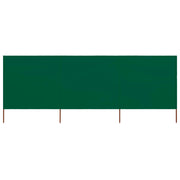 Windscherm 3-panelen 400x80 cm groen stof