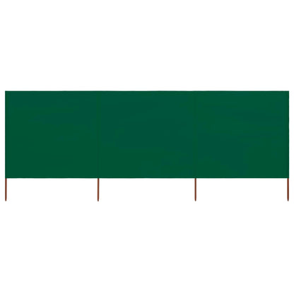 Windscherm 3-Panelen Stof 400 x 80 cm Groen
