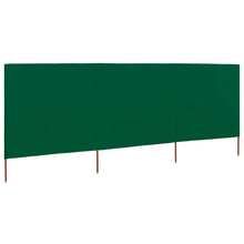 Windscherm 3-Panelen Stof 400 x 80 cm Groen