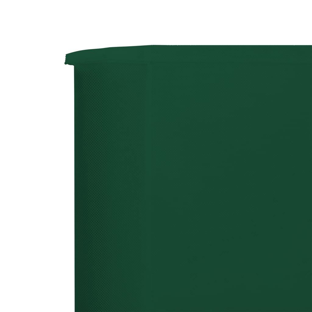 Windscherm 3-Panelen Stof 400 x 80 cm Groen