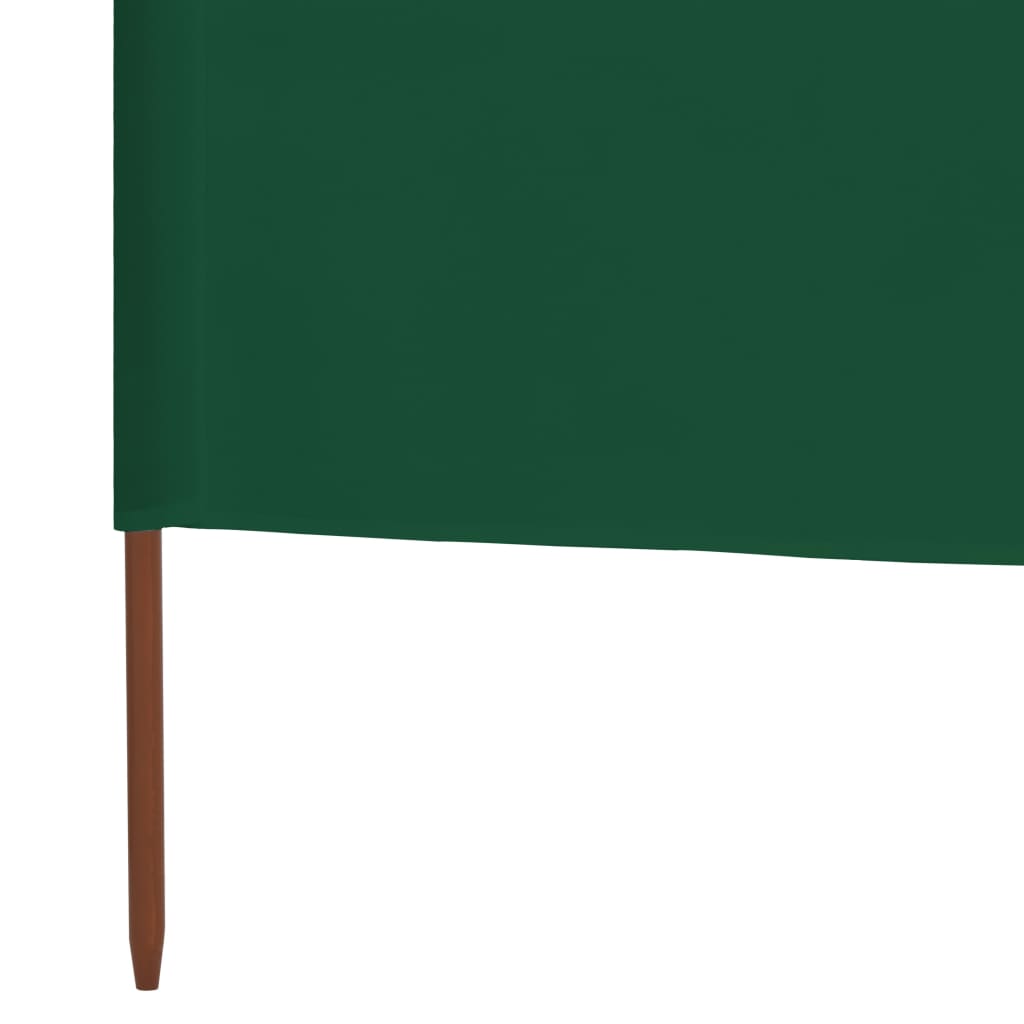 Windscherm 3-Panelen Stof 400 x 80 cm Groen