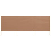 Windscherm 400x80 cm stof taupe