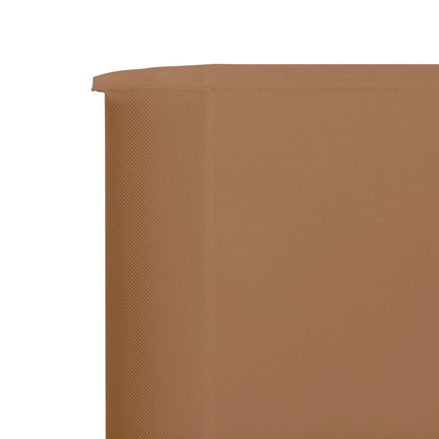Windscherm 3-Panelen Stof 400 x 80 cm Taupe