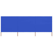 Windscherm 400x80 cm stof azuurblauw
