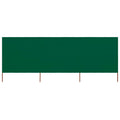 Windscherm 3-panelen 400x160 cm stof groen