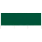 Windscherm 3-panelen 400x160 cm stof groen