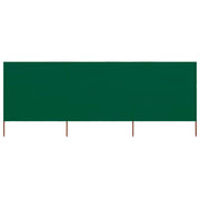 Windscherm 3-panelen 400x160 cm stof groen