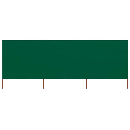 Windscherm 3-Panelen Stof 400 x 160 cm Groen