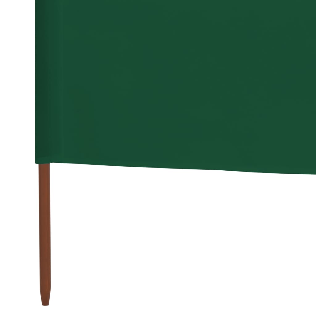 Windscherm 3-Panelen Stof 400 x 160 cm Groen