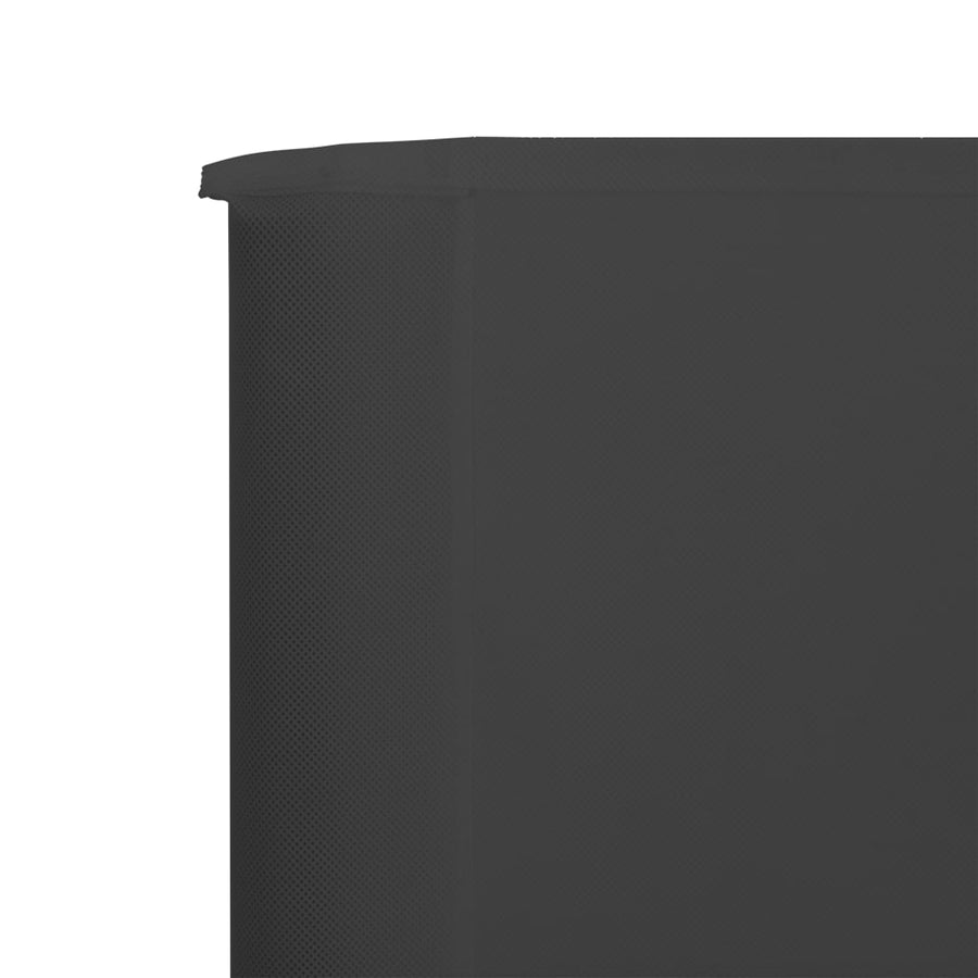 Windscherm 3-Panelen Stof 400 x 160 cm Antraciet
