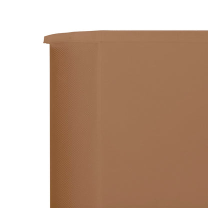 Windscherm 3-Panelen Stof 400 x 160 cm Taupe
