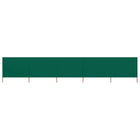 Windscherm 5 panelen 600x80 cm groen nonwoven stof