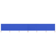 Windscherm 6-panelen 800x80 cm nonwoven stof azuurblauw
