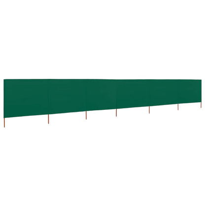 Windscherm 6-Panelen Stof 800 x 120 cm Groen