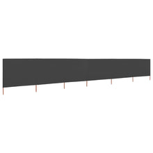 Windscherm 6-Panelen Stof 800 x 120 cm Antraciet