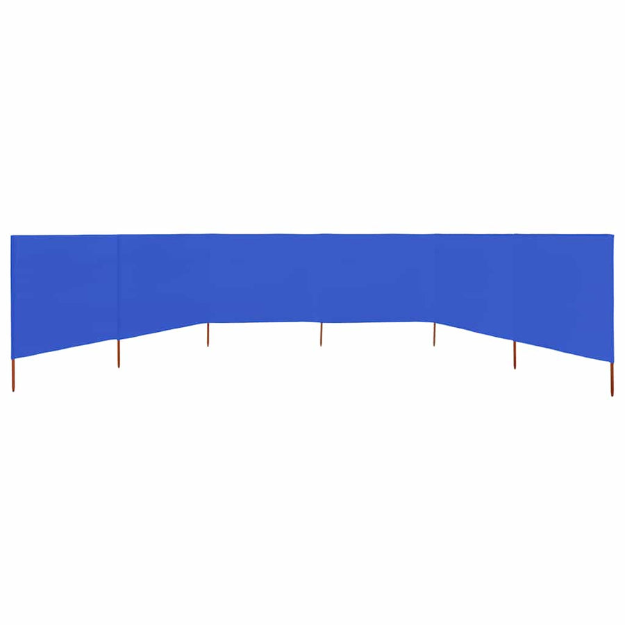 Windscherm 6-Panelen 800X120 Cm Stof Azuurblauw