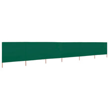 Windscherm 6-Panelen Stof 800 x 160 cm Groen