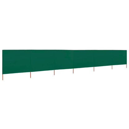 Windscherm 6-Panelen Stof 800 x 160 cm Groen