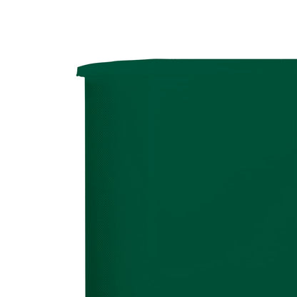 Windscherm 6-Panelen Stof 800 x 160 cm Groen