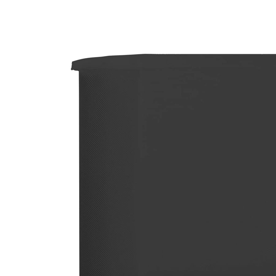 Windscherm 6-Panelen Stof 800 x 160 cm Antraciet