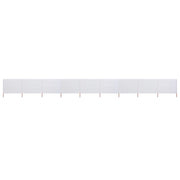 Windscherm 9 panelen 1200x80 cm zandwit