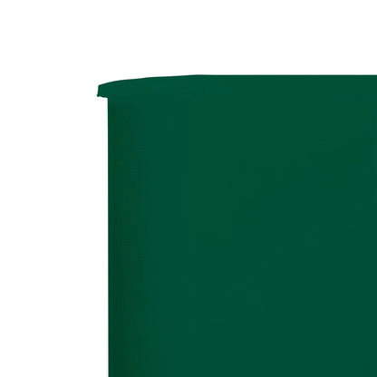 Windscherm 9-Panelen Stof 1200 x 80 cm Groen