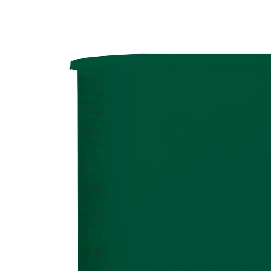 Windscherm 9-Panelen Stof 1200 x 80 cm Groen