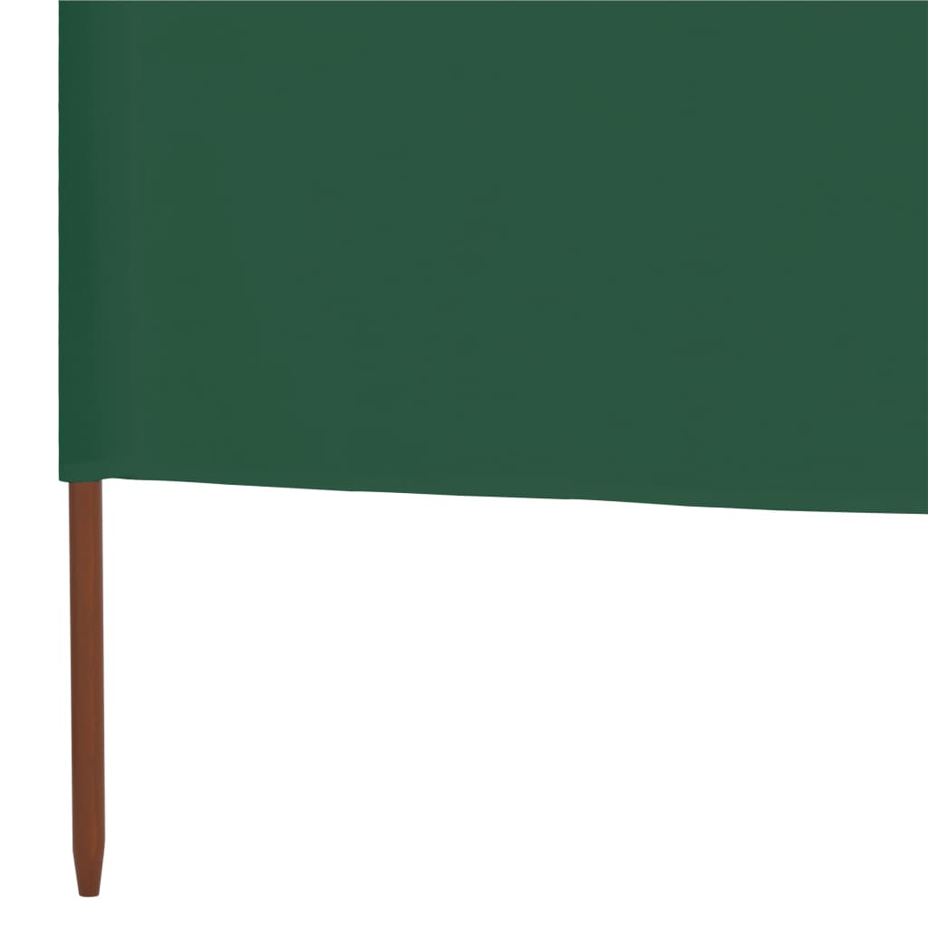 Windscherm 9-Panelen Stof 1200 x 80 cm Groen