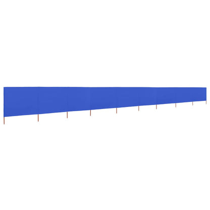 Windscherm 9-Panelen 1200X80 Cm Stof Azuurblauw 1200 x 80 cm