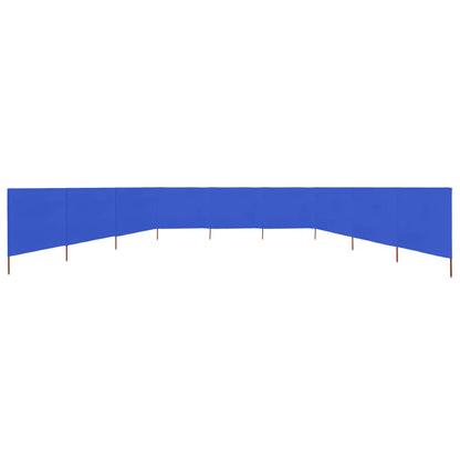 Windscherm 9-Panelen 1200X80 Cm Stof Azuurblauw 1200 x 80 cm