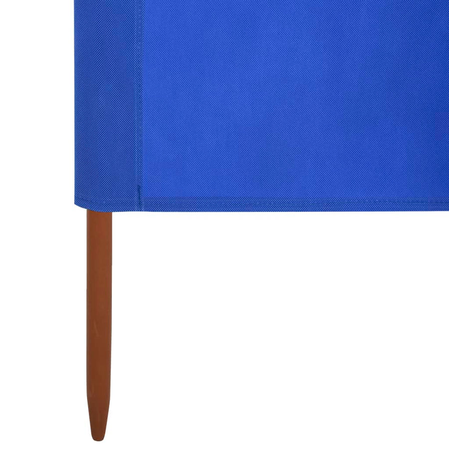 Windscherm 9-Panelen 1200X80 Cm Stof Azuurblauw 1200 x 80 cm