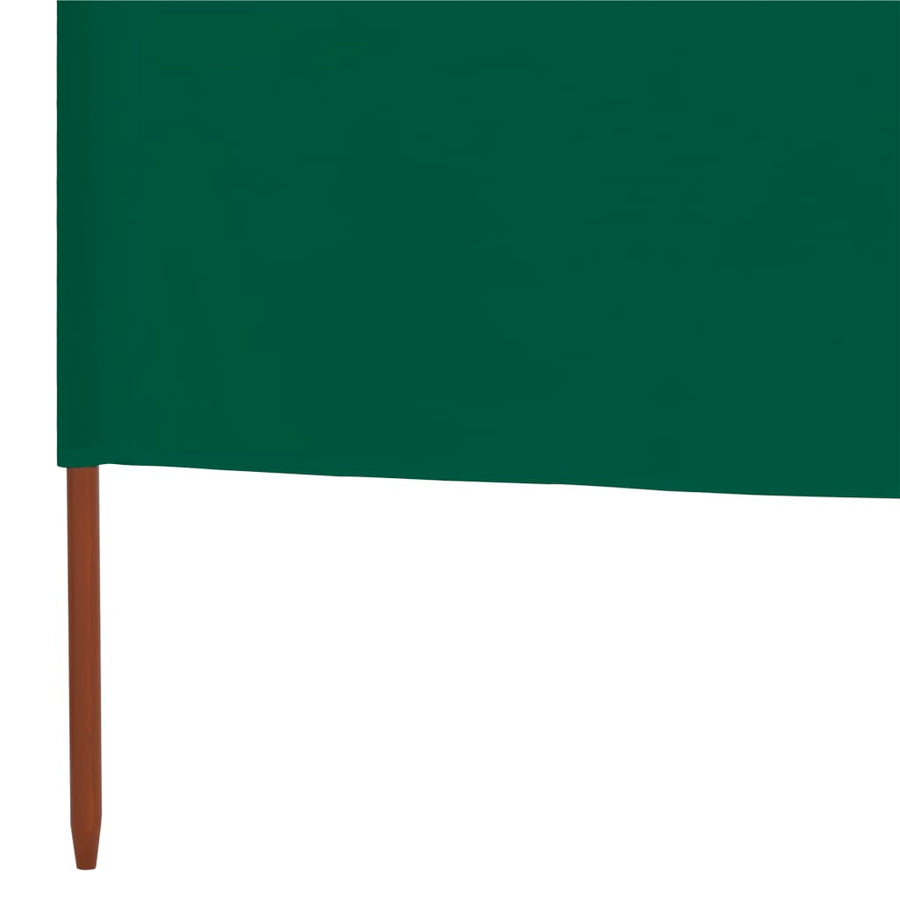 Windscherm 9-Panelen Stof 1200 x 120 cm Groen