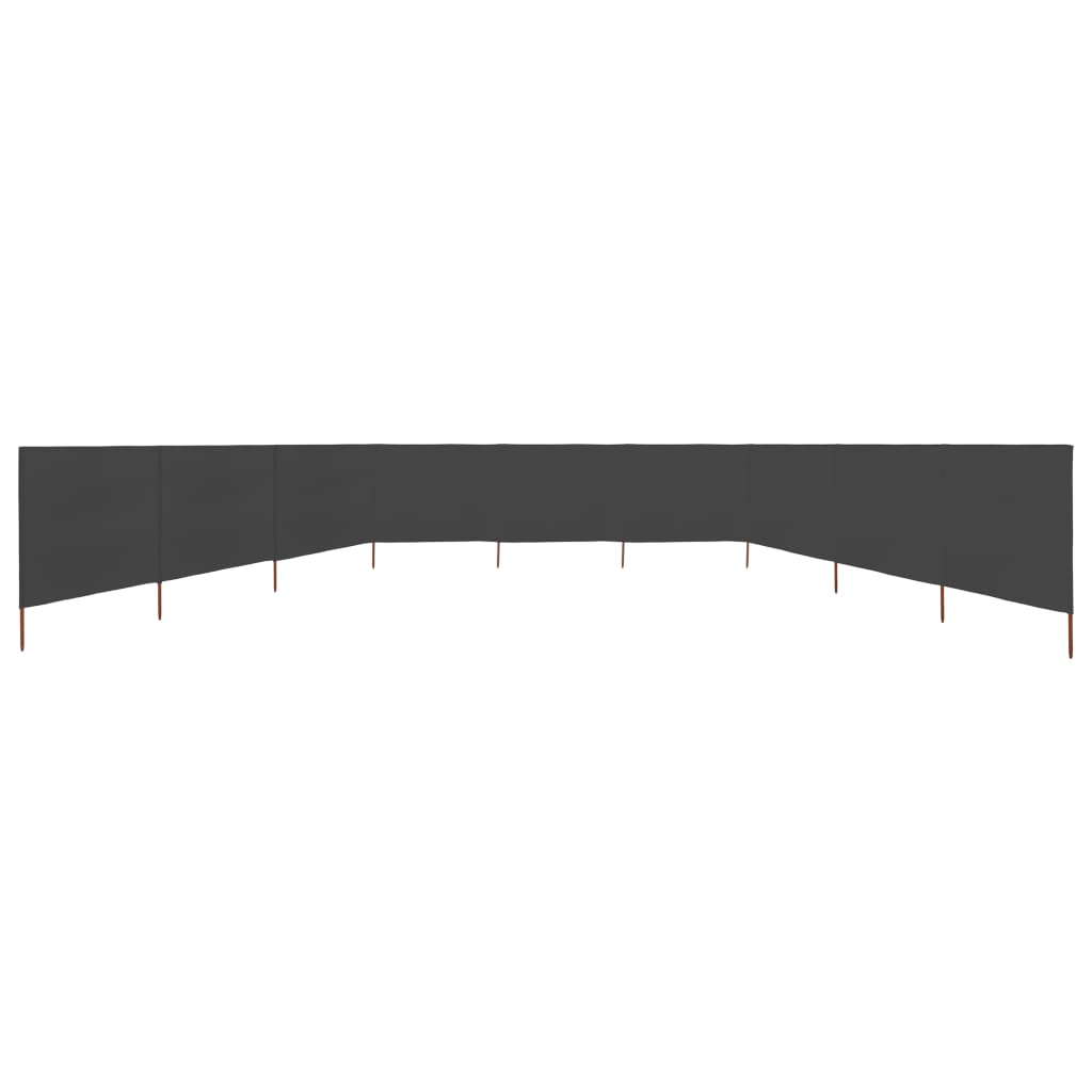 Windscherm 9-Panelen Stof 1200 x 120 cm
