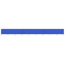 Windscherm 9-Panelen Stof Azuur 1200 x 120 cm Blauw