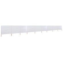 Windscherm 9-Panelen Stof 1200 x 160 cm Zandwit