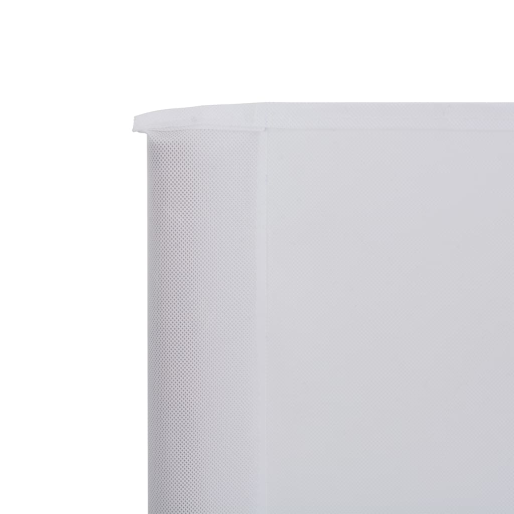 Windscherm 9-Panelen Stof 1200 x 160 cm Zandwit