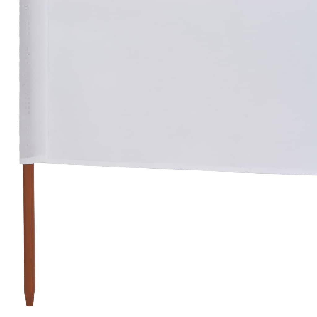 Windscherm 9-Panelen Stof 1200 x 160 cm Zandwit