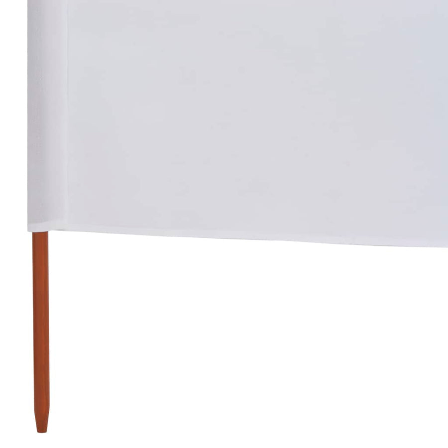 Windscherm 9-Panelen Stof 1200 x 160 cm Zandwit