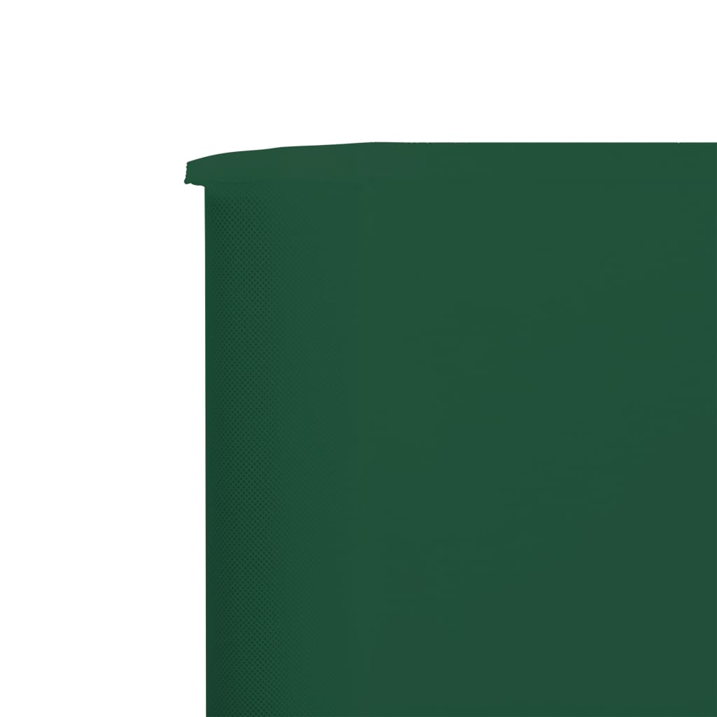 Windscherm 9-Panelen Stof 1200 x 160 cm Groen