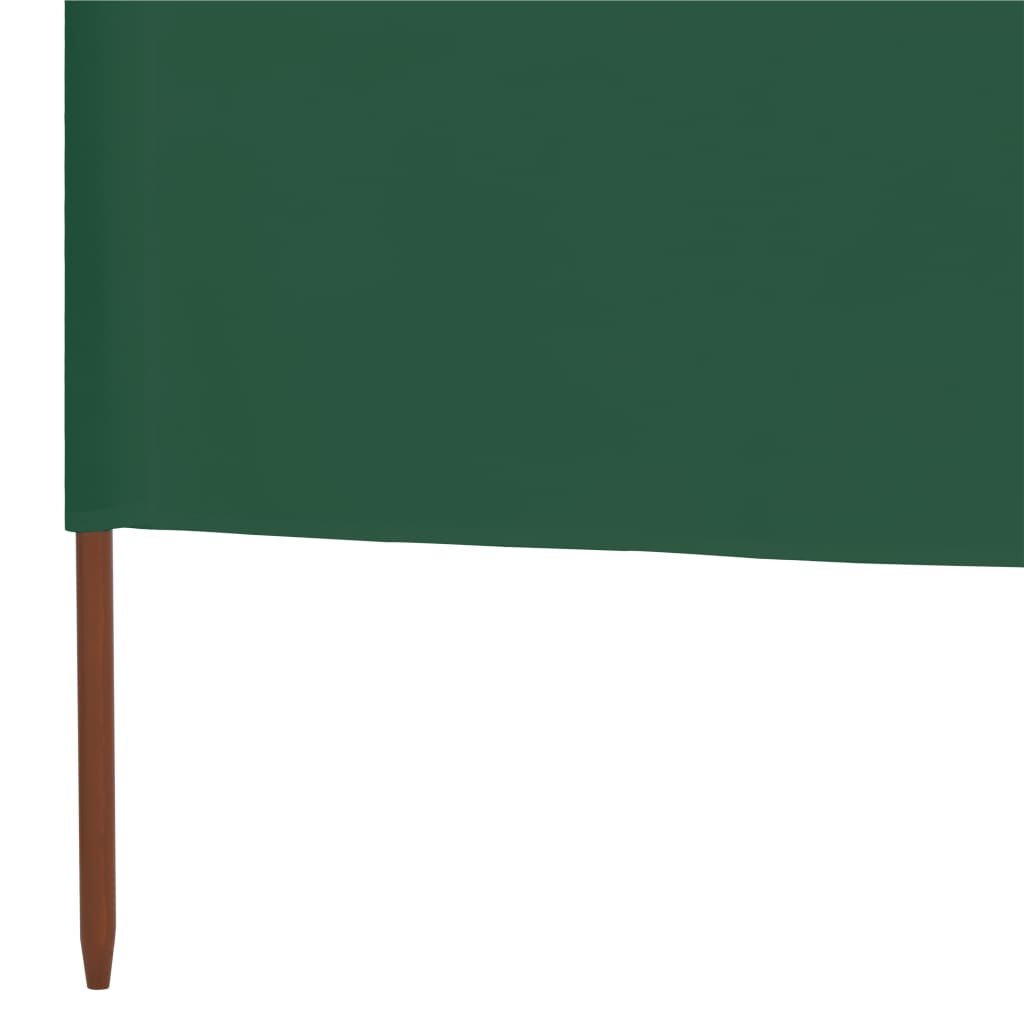 Windscherm 9-Panelen Stof 1200 x 160 cm Groen