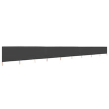 Windscherm 9-Panelen 1200X160 Cm Stof Antraciet 1200 x 160 cm